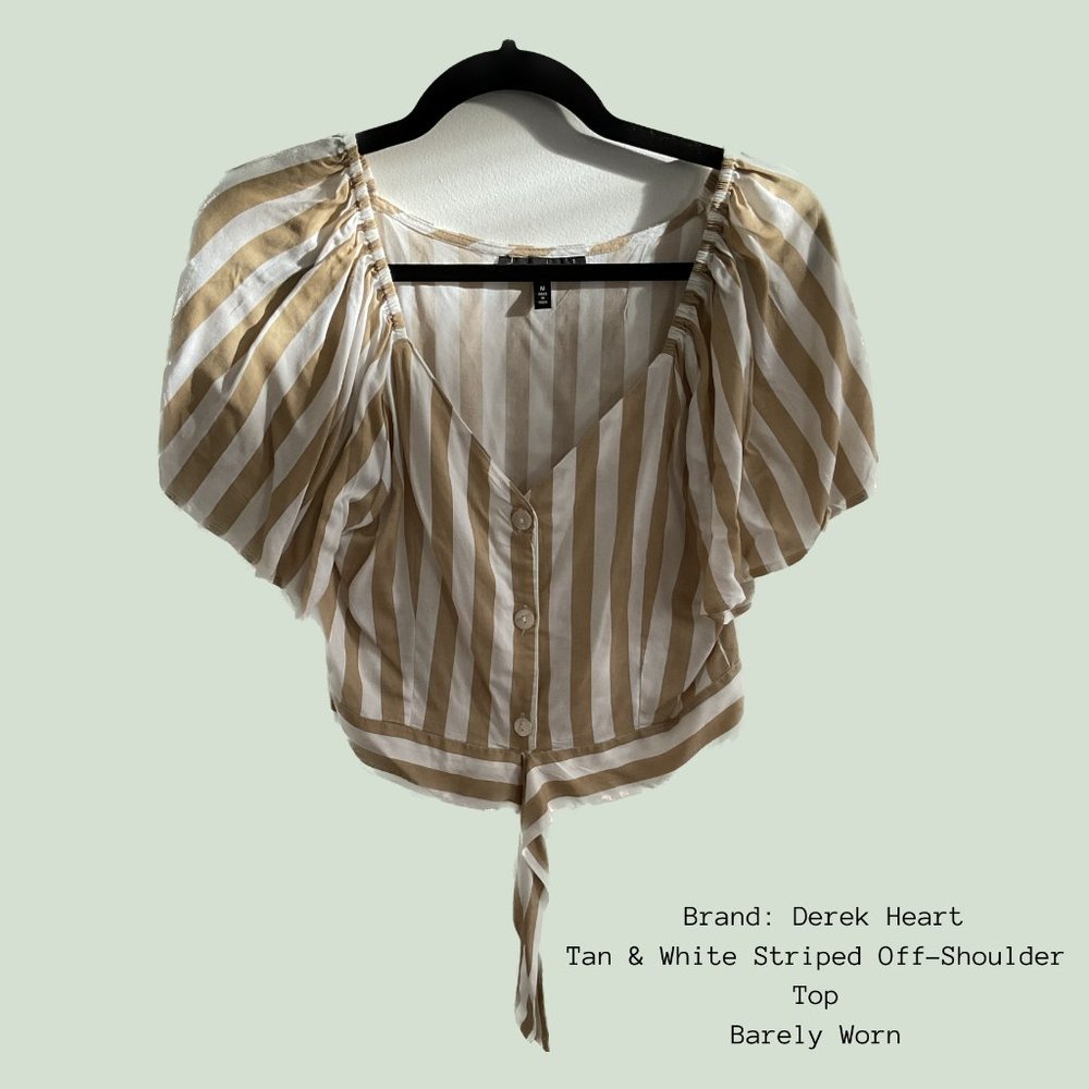 Derek Heart Off-Shoulder Top